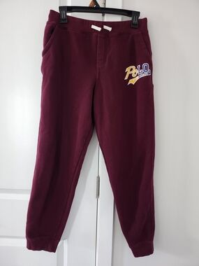Polo by Ralph Lauren Maroon Logo Sweatpants